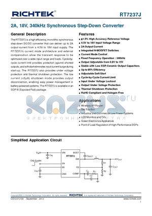 GRM32ER71C226M datasheet - 2A, 18V, 340kHz Synchronous Step-Down Converter