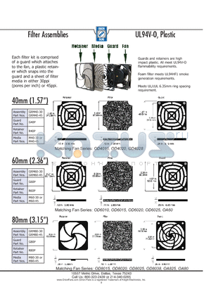 GRM60-30 datasheet - Filter Assemblies