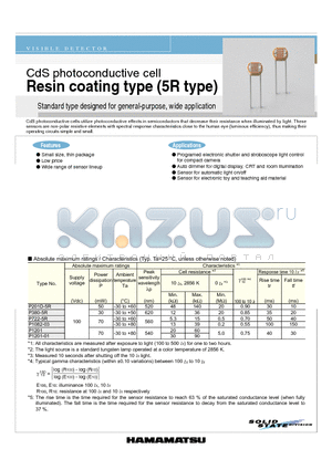 P201D-5R datasheet - Resin coating type (5R type)