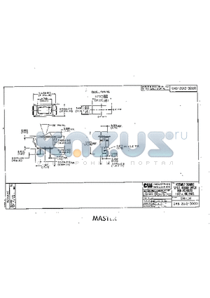 GRS-2012-3000 datasheet - ASSEMBLY DRAWING S.P.D.T. ROCKER SWITCH  NON-POLARIZED 1.072 x .480 PANEL