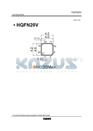 HQFN20V datasheet - LSI Assembly