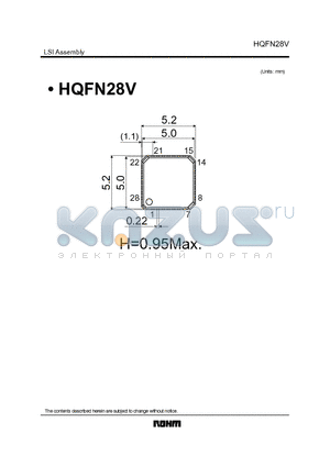 HQFN28V datasheet - LSI Assembly