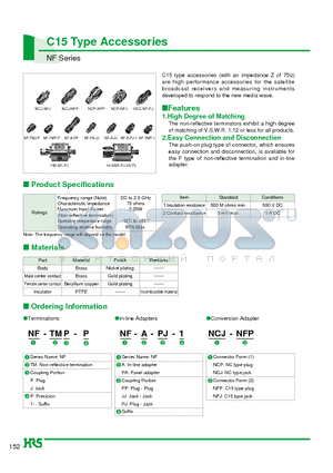 HDC-NF-PJ datasheet - C15 Type Accessories