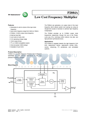 P2084AF-08ST datasheet - Low Cost Frequency Multiplier