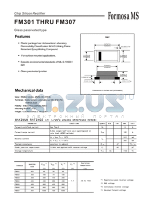 FM304 datasheet - Glass passivated type