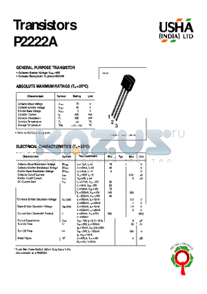 P2222A datasheet - Transistors