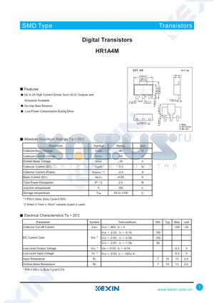 HR1A4M datasheet - Digital Transistors