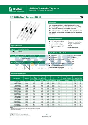 P2300GALRP datasheet - The series provides a cost-effective through-hole solution that enables