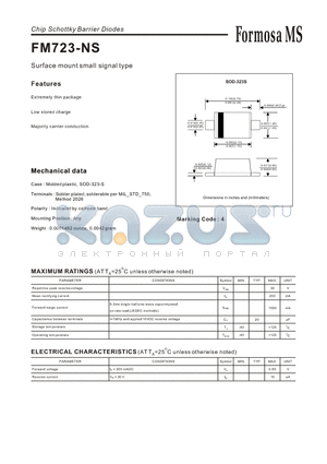 FM723-NS datasheet - Surface mount small signal type