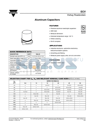 MALSECV00AG247HARK datasheet - Aluminum Capacitors