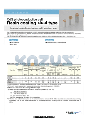 P2405 datasheet - Resin coating.dual type