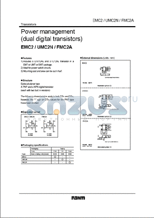 FMC2A datasheet - Power management (dual digital transistor)