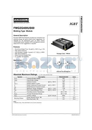 FMG2G400US60 datasheet - Molding Type Module