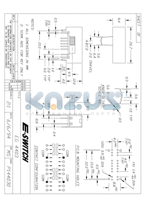 EG4403 datasheet - EG4403