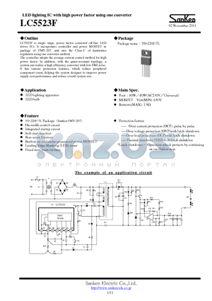 LC5523F datasheet - Hybrid IC