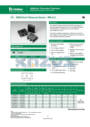 P2703UALXX datasheet - The series provides a single port surface mount solution that enables voice