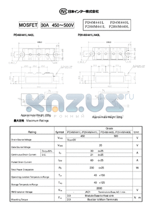 P2H4M440L datasheet - 30A 450~500V