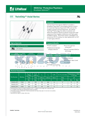 P3002G_LRP datasheet - SIDACtor Protection Thyristors