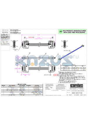 HDR-142117-XX datasheet - THIS PRODUCT MANUFACTURED WITH LEAD-FREE PROCESSING