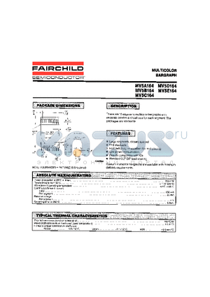 MV5A164 datasheet - MULTICOLOR BARGRAPH