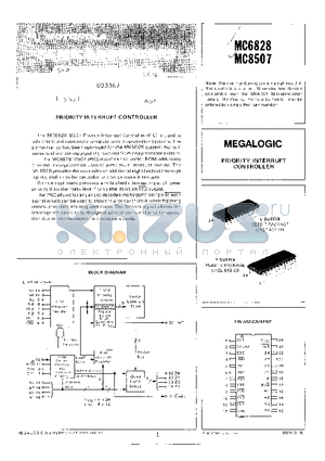 MC8507 datasheet - PRIORITY INTERRUPT CONTROLLER