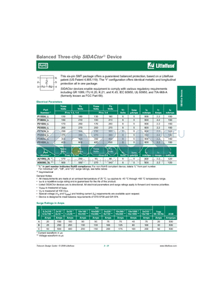 P3403U_L datasheet - Balanced Three-chip SIDACtor