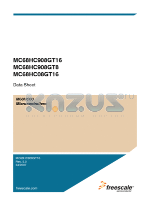 MC908GT16CB datasheet - Microcontrollers