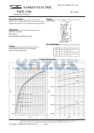 FMW-2106 datasheet - Schottky Barrier Rectifier