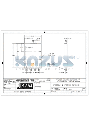 P415CJ datasheet - P415CJ & P414H OUTLINE