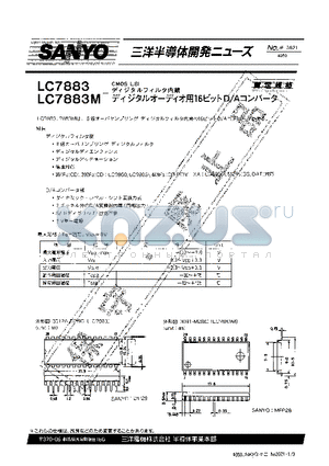 LC7883M datasheet - LC7883M