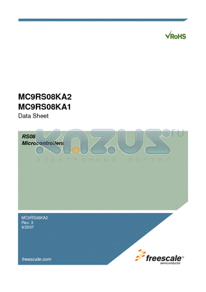 MC9RS08KA2_07 datasheet - Microcontrollers