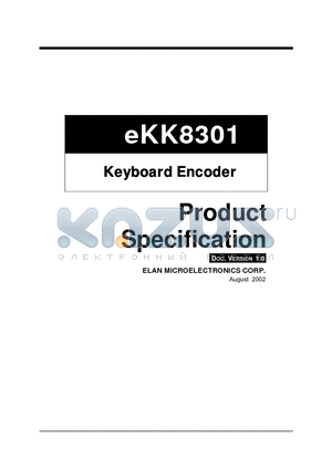 EKK8301 datasheet - Keyboard Encoder