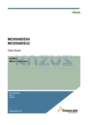 MC9S08DE60 datasheet - Microcontrollers