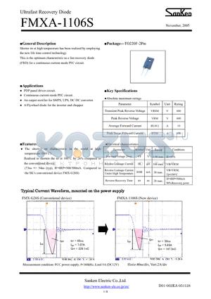 FMX-G26S datasheet - Ultrafast Recovery Diode