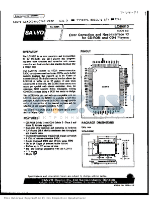 LC89510 datasheet - CMOS LSI