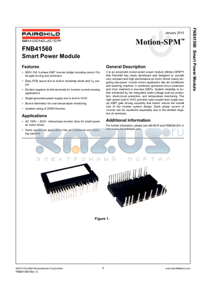 FNB41560 datasheet - Smart Power Module