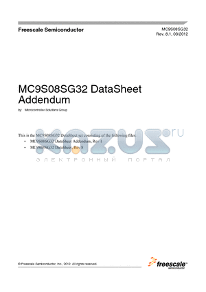 MC9S08SG16 datasheet - Microcontrollers