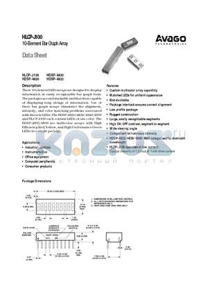 HDSP-4840 datasheet - 10-Element Bar Graph Array