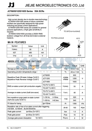 JCT1255Z datasheet - 55A SCRs