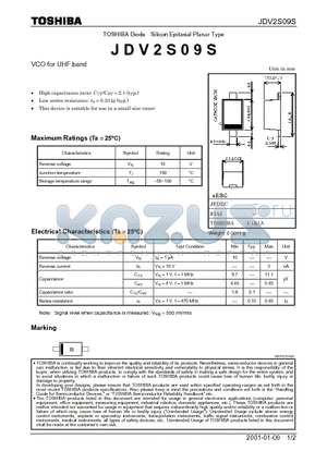 JDV2S09S datasheet - VCO for UHF band