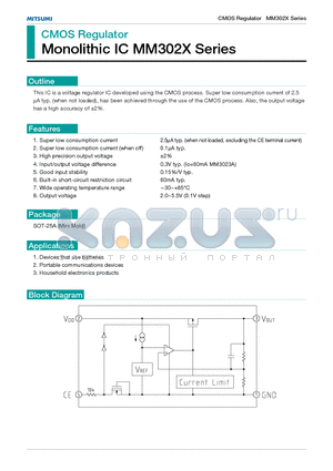 MM3022K datasheet - CMOS Regulator Monolithic IC