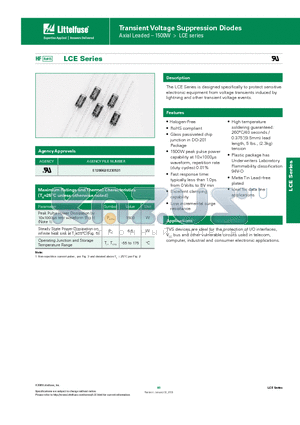 LCE13A datasheet - Transient Voltage Suppression Diodes