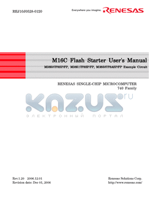 M38507F8SPFP datasheet - SINGLE-CHIP MICROCOMPUTER