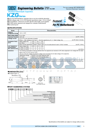 EKZG100ESS102MH15D datasheet - Aluminum Electrolytic Capacitors