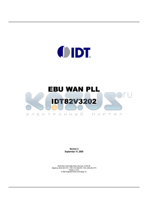 IDT82V3202 datasheet - EBU WAN PLL