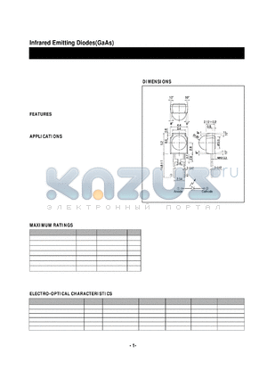 EL-6F11 datasheet - Infrared Emitting Diodes(GaAs)