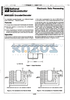 MM53200N datasheet - Encoder/Decoder