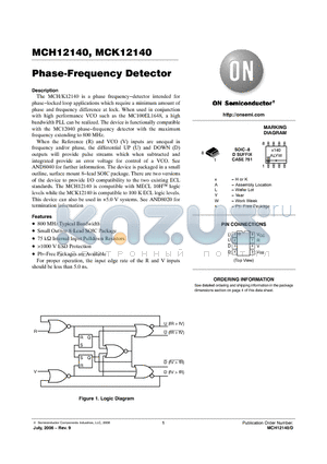 MCH12140DR2G datasheet - Phase-Frequency Detector