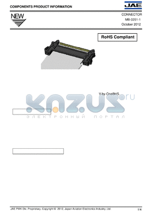 JF08R0R051100MA datasheet - FFC Harness for High-speed Transmission