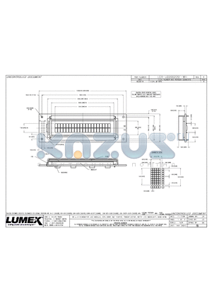 LCR-U02002DSF-WH datasheet - 20x2 CHARACTER LCD MODULE